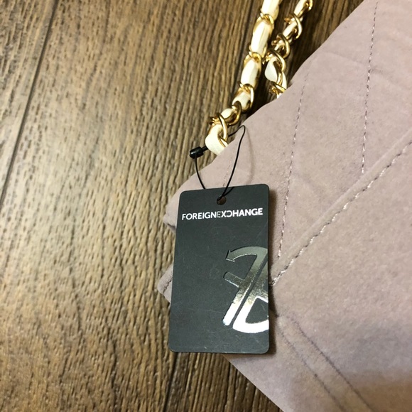 Lavender Faux Velvet Chain Purse - Picture 3 of 5